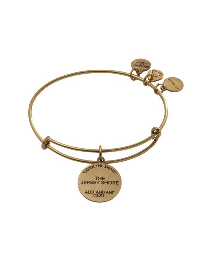 ALEX AND ANI A18EBJSRG,Jersey Shore Expandable Bangle Bracelet,Rafaelian Gold,Gold/Blue, Bracelet - Image 2