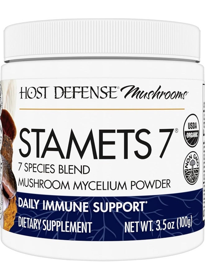 Host Defense Fungi Perfecti, Stamets 7, Mushroom Mycelium Powder, Daily Immune Support - Image 1