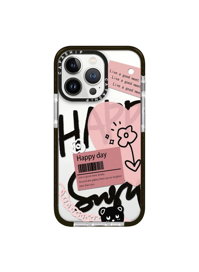 S-TOP Case For iPhone 16 Pro Max Simple Illustration Pattern Full Coverage Phone Case - Image 1