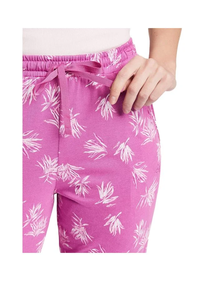 JOCKEY Jockey RX09 Women Micro Modal Cotton Relaxed Fit Printed Pyjama with Lace Trim on Pockets
