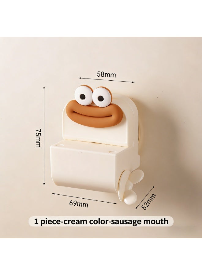 Creative Sausage Mouth Toothpaste Squeezer, Wall-Mounted No-Drill Toothpaste Dispenser - Image 4