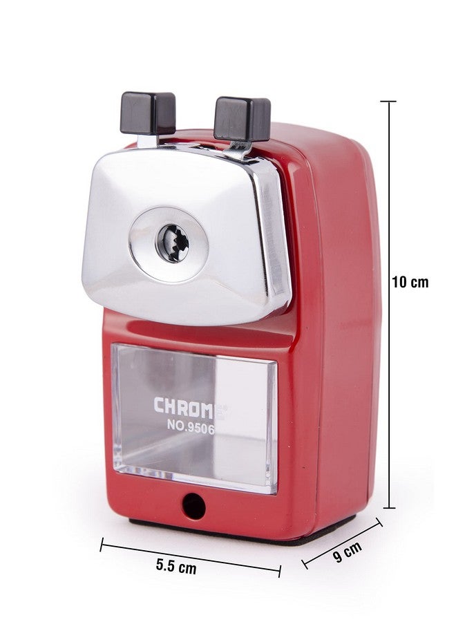 كروم 9506 - مبراة أقلام معدنية (حمراء) - Image 5