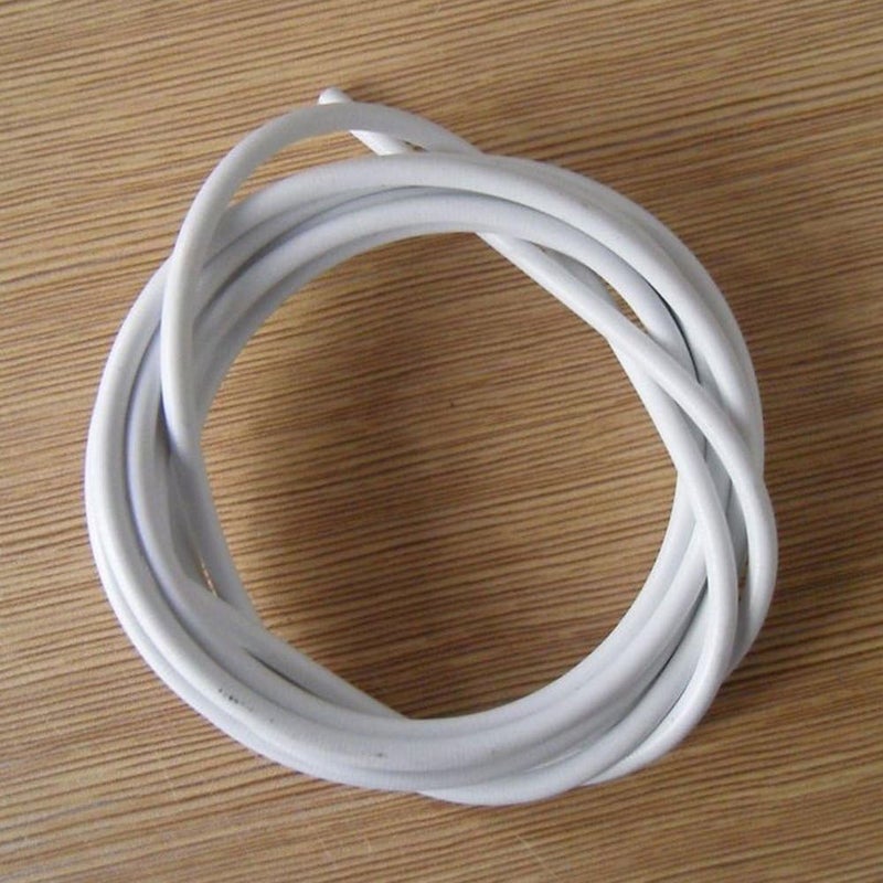 Tookie White Wire Hanging Cord With Self-Adhesive Hook and Eyes for Net Curtain Rods, 2-4 Meters PVC String Hanging Rope (Size: 3m) - Image 3
