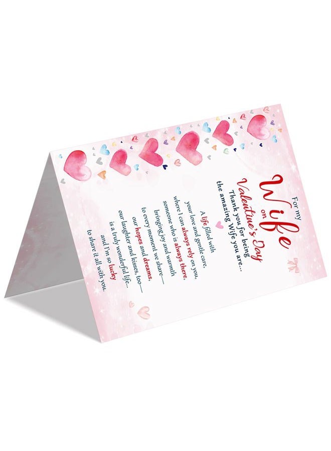 Beixian Valentines Day Cards Gifts for Wife from Husband, Unique Wife Valentines Day Gifts for Her -8x5.3 Inches, Double-Sided - Image 5