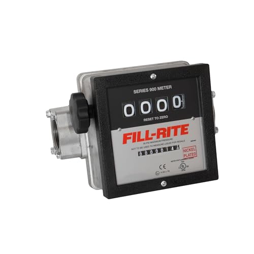 FILL RITE Fill-Rite 901CN1.5 1-1/2" Inlet/Outlet Meter 40gpm Nickel Plat - Image 1
