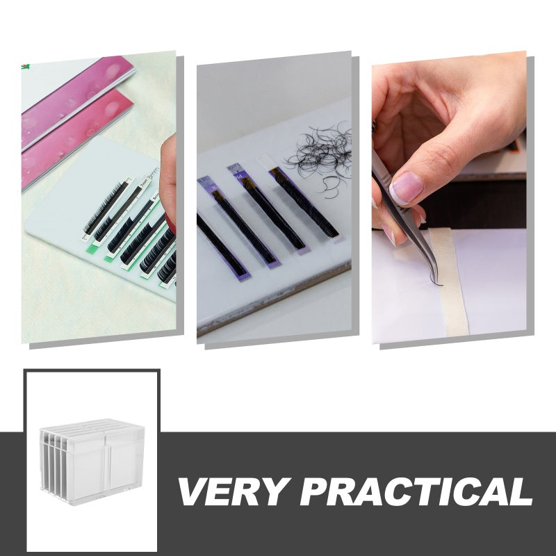 False Eyelashes Storage Case Multi Layers Eyelashes Storage Organizer Display Box - Image 3
