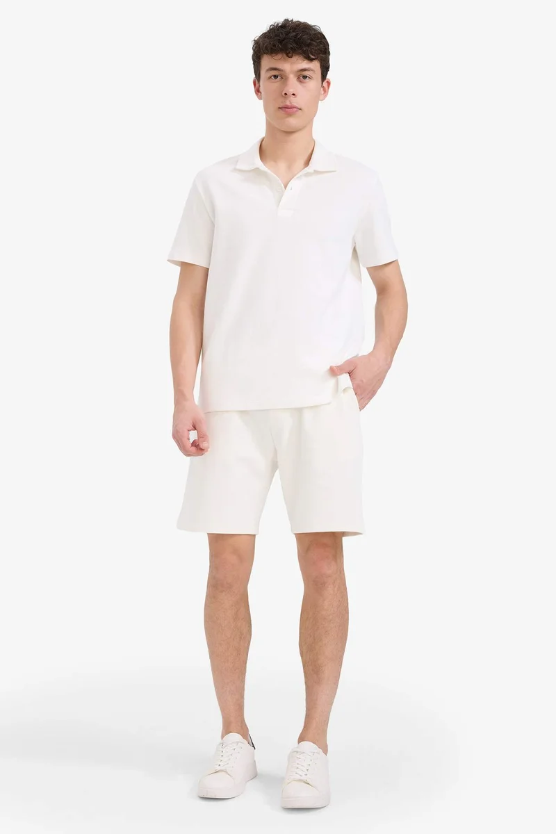 ديفاكتو New Regular Fit Short Sleeve Polo T-Shirt