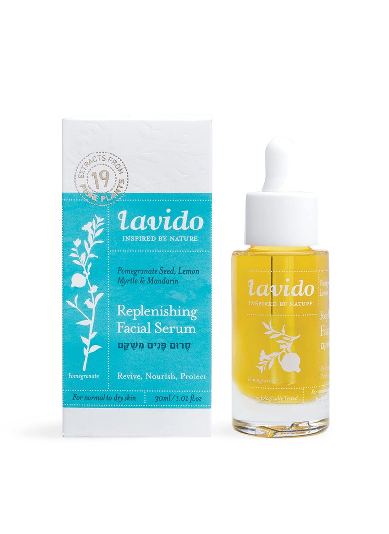 Lavido Lavido  Natural Replenishing Facial Serum  Revive Nourish  Protect Dry Skin 1 fl oz  30 ml 
