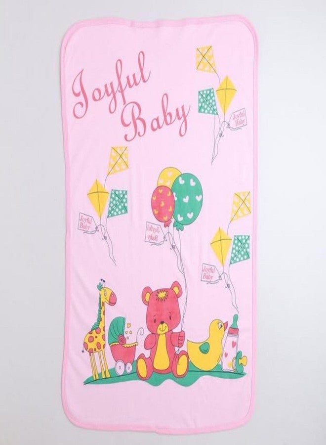 Vijyas Mart All Season Baby Bath Towel for New Born Baby with Hood - VM 1952 Pink - Image 2