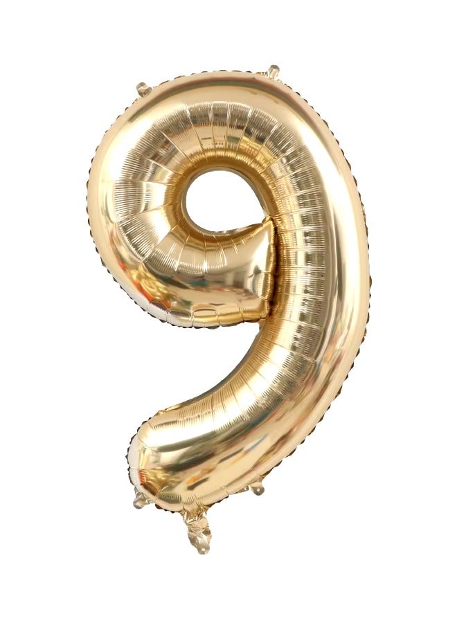 40 Inch Rose Gold Number 9 Balloon – Elegant Foil Decoration for Birthdays & Anniversaries  - Image 1