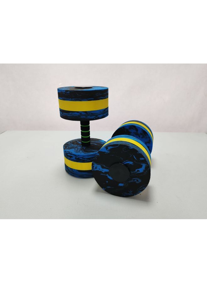 Generic Foam Dumbbell Water Supplies EVA Floating Bell Children's Aerobic Exercise Fitness Equipment Water Yoga Swimming Equipment-Color:camouflage Blue DIY - Image 1