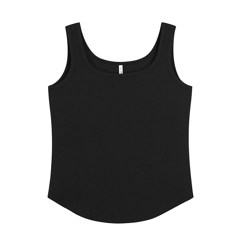 Plus Size Womens U-Neck Knit Camisole Black 