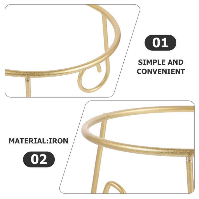 Gold Metal Crystal Ball Stand Display Rack For Garden Patio Outdoor Decor - Image 4