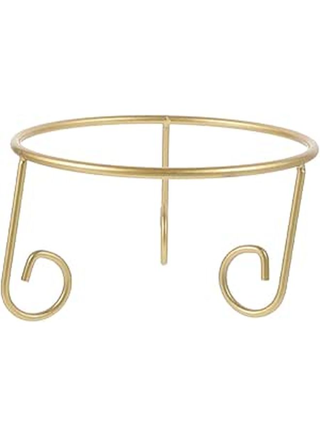 Gold Metal Crystal Ball Stand Display Rack For Garden Patio Outdoor Decor - Image 1