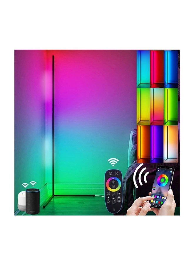 مصباح أرضي زاوية ذكي RGB، تحكم صوتي، سطوع قابل للتعديل، إضاءة LED متغيرة الألوان - Image 1