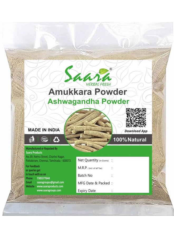 Saara HERBAL FRESH Amukkara Powder, 101g, Indian Ginseng, Amukkara Kizhangu Powder, Ashwagandha Powder, (Pack of 1 x 101g) - Image 5