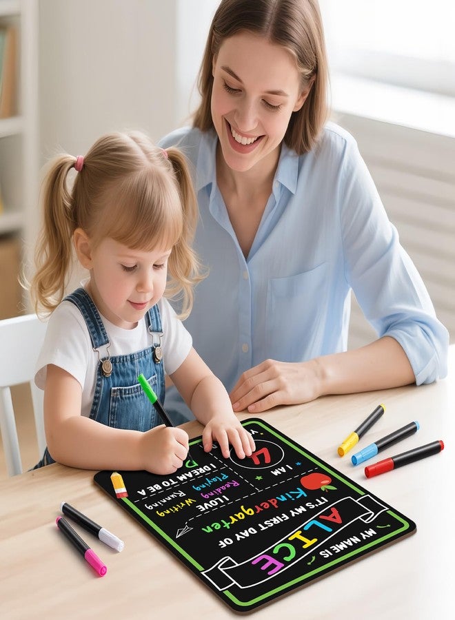 IJIGU First & Last Day of School Chalkboard, 11.3 x 14 Inch Double Sided Back to School Sign for Kids/Girls/Boys, Reusable Wooden 1st Day of Preschool/Kindergarten Photo Props - Image 3