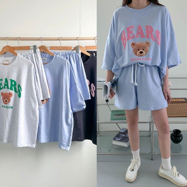 2024 New Summer Thin Fashionable Casual Sports Short-sleeved Shorts for Outer Wear Small Chanel Style suit Womens Ins White  - Image 2