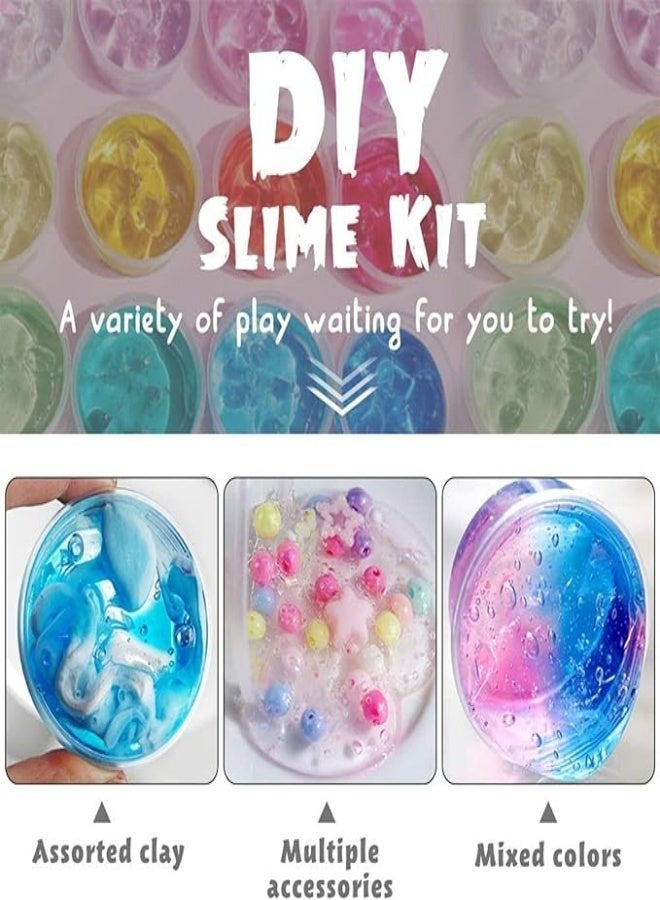 SUCITY Galaxy Slime Combo Kit: All-In-One DIY Slime Making Set for Kids (Ages 6+) – Create Colorful, Sparkly Galactic Slimes Making Kit to Make Butter Slime Great Gift Idea for Girls and Boys 6 year+ - Image 2