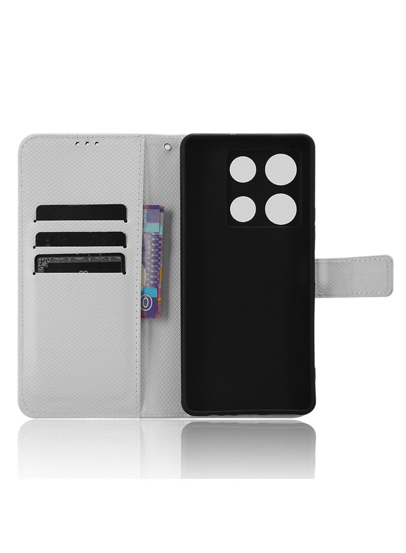 Infinix Note 30 Pro 4G/X678B Phone Case Cover With Full Body Camera Len Protector PU Leather Wallet Card Holder Shockproof Protective Back Cover With Release Hand Phone Holder Daily Video Kickstand  - Image 2