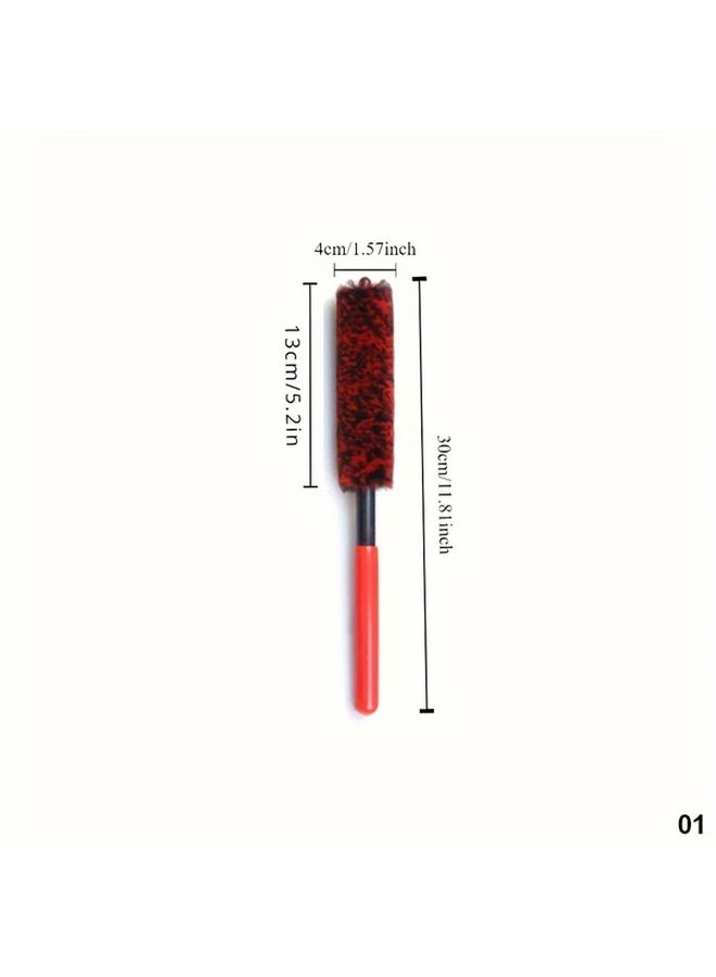 Good Quality Flexible Fleece Bristles Bendable Wheel Wizard Auto Detailing Brush For Effortless Cleaning Of Hard To Reach Car Rims And Tires 10.24x1.77 Inch Must Have Tool For Car Lovers - Image 3