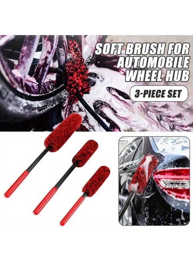 Good Quality Flexible Fleece Bristles Bendable Wheel Wizard Auto Detailing Brush For Effortless Cleaning Of Hard To Reach Car Rims And Tires 10.24x1.77 Inch Must Have Tool For Car Lovers - Image 1