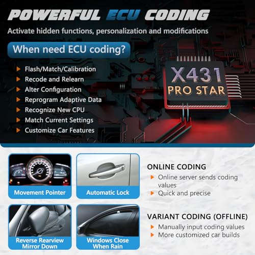 LAUNCH X431 PRO Star [2025 Lastest Version] Bi-Directional Diagnostic Scanner, 37+ Services, ECU Coding, Full System OBD2 Scan Tool with CANFD, DoIP, FCA AutoAuth, Quick Guided, 2 Years Free Update - Image 5