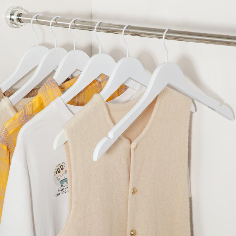 TOPIA HANGER Bride Hanger for Wedding Dress, Premium White Wooden Hangers, 360Â° Swivel White Hook, Smooth Finish, Extra Smoothly Cut Notches, 10 Pack-CT06W - Image 5