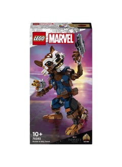LEGO Marvel Rocket & Baby Groot 76282 Building Toy Set (566 Pieces)  - Image 3