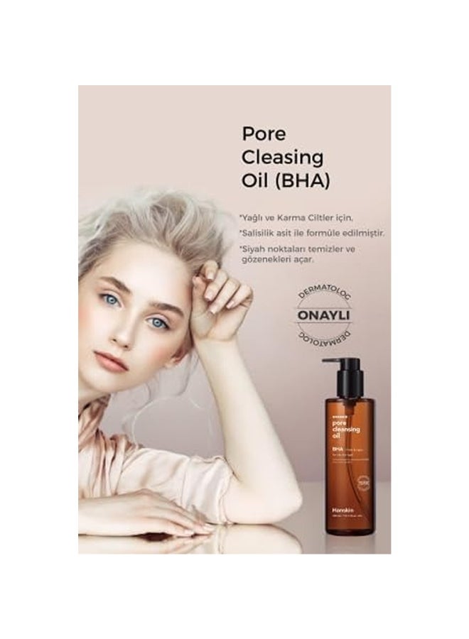 Hanskin Pore Cleansing Oil Bha, Fresh & Light Formula For Oily Skin, 300Ml - Image 5