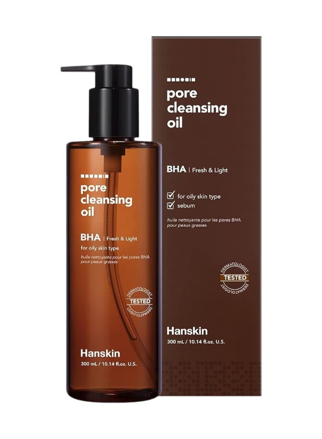 Hanskin Pore Cleansing Oil Bha, Fresh & Light Formula For Oily Skin, 300Ml - Image 1