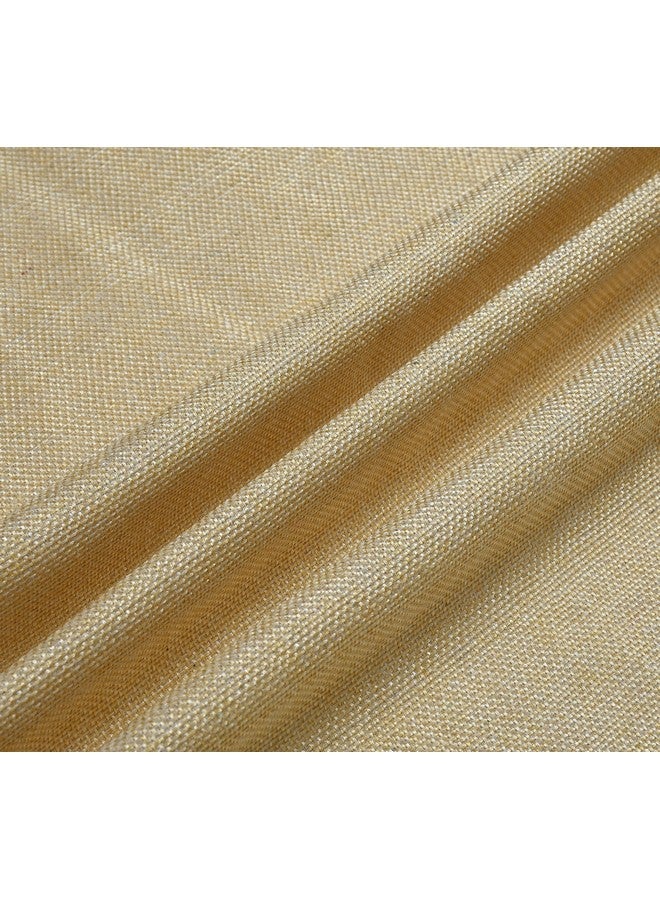 FRESH FROM LOOM FRESH FROM LOOM Unstiched Jute Plain Fabric Rich Cloth For Sofa Fabric Solid - Cushion Fabric - Table Cloth Fabric - Curtain Fabric (Lenth X Width - 591 X 55 Inch/1500 X 140 Cm - 15 Meter | Cream) - Image 1