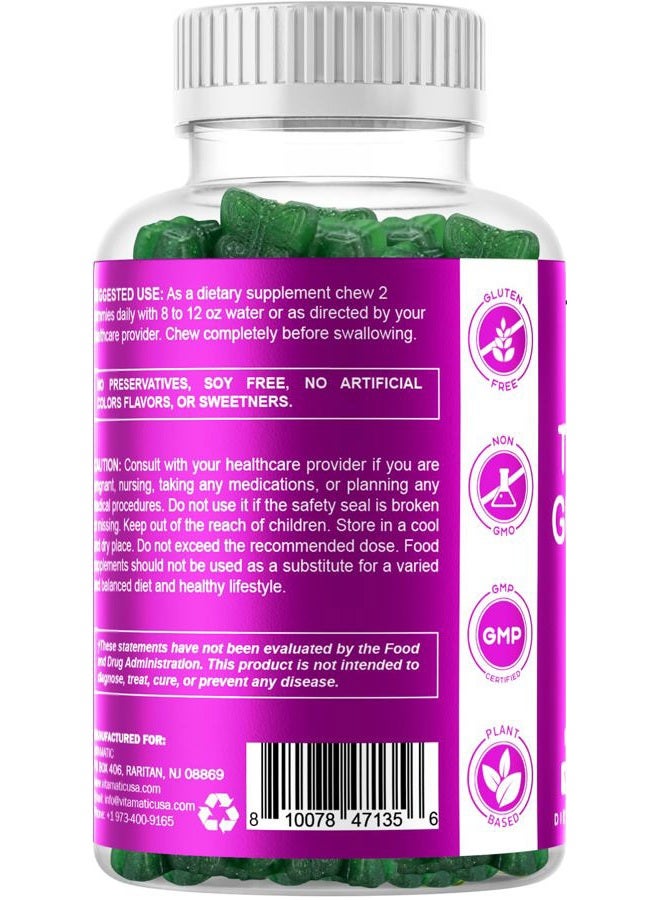 Vitamatic Vegan Thyroid Support Gummies with Iodine & Kelp - 60 Count - Improve Your Energy & Increase Metabolism - Plant Based - Image 3