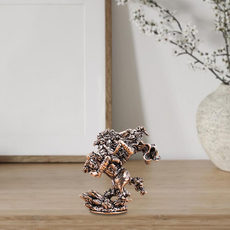 Brass Horse Figurine Sculpture Desktop Ornament Home Decoration Style B - Image 3
