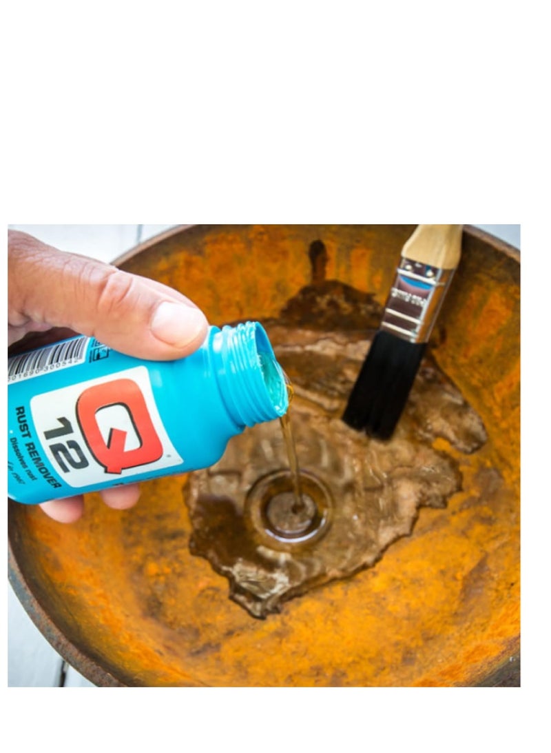 Generic Q12 Rust Remover Liquid Non-Toxic Rust Remover for Tools, Car Rust Remover, Rust Cleaner for Car Parts and Household Items 250 ml  - Image 2