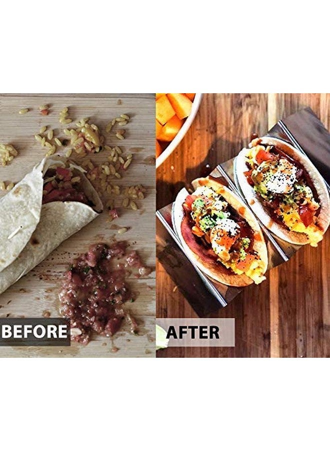 Dynore Set of 2 Stainless Steel Taco Holder 3/2 - Image 2