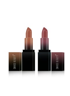 Swiss Beauty Swiss Beauty Be Bare Beautiful HD Matte Lipstick Set of 2  - Image 1