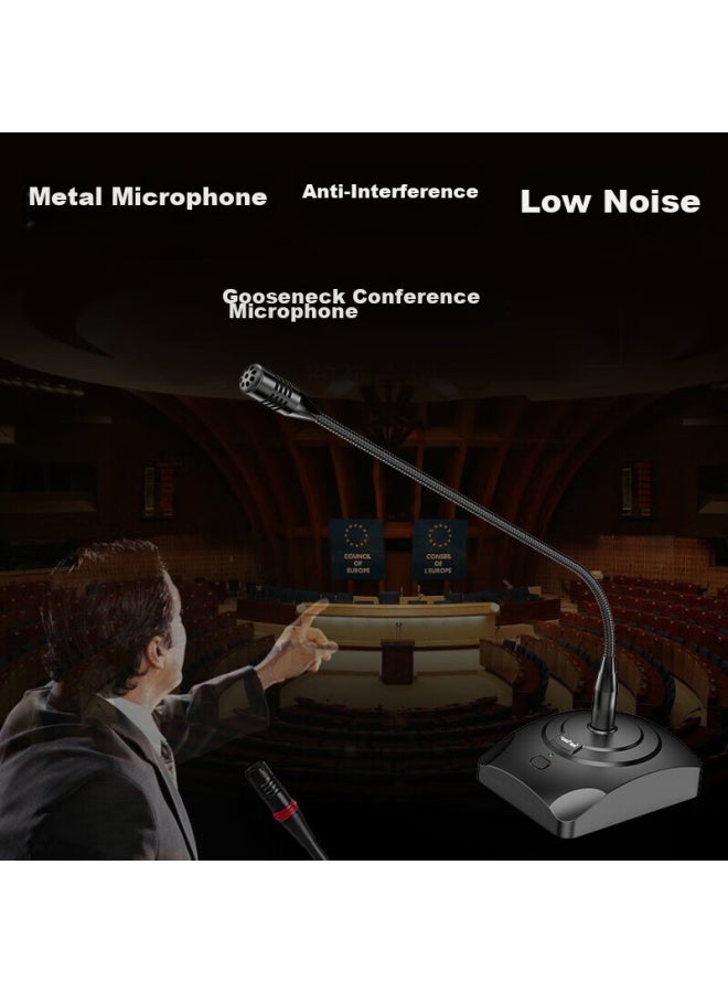 Sast Ok-31 Computer Microphone, Condenser Microphone, Conference Microphone, Broadcast Microphone, Desktop Wired Gooseneck Microphone, Training Microphone, Computer Desktop Microphone For Online Cl, Gaming, Voice Chat, 3.5 Version - Image 5