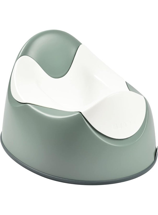 BEABA Béaba Ergonomic Training Potty, Provides Comfort and Support, Lightweight & Portable Potty for Potty Training, Potty Training Seat, Compact Toddler Potty (Sage) - Image 1