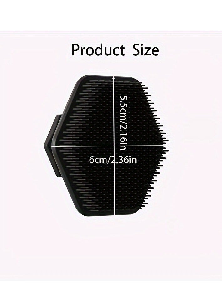 Generic 1pc Silicone Face Scrubber For Men, Gentle Exfoliator Pad & Massager, Facial Cleansing/Wash Brush - Removes Dead & Dry Skin  - Image 3