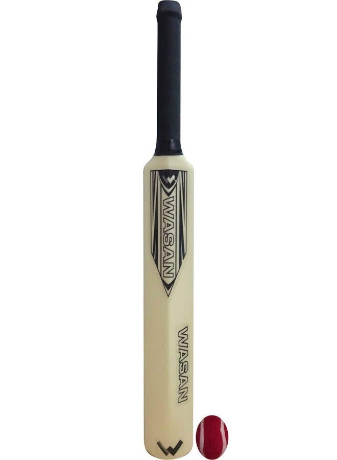 Wasan Plastic Midi Bat and Ball Set (0-3 Years), Cream - Image 2