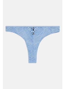 Women Textured Pantie, Light Blue