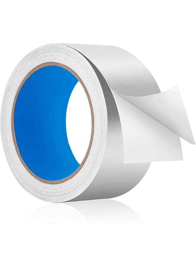 erorex 1 Roll Aluminum Foil Tape | 2 inches x 25 yards | Insulation Adhesive Metal Tape for HVAC, Sealing & Patching Hot & Cold Air Ducts | Silver Tape for Metal Repair - Image 1