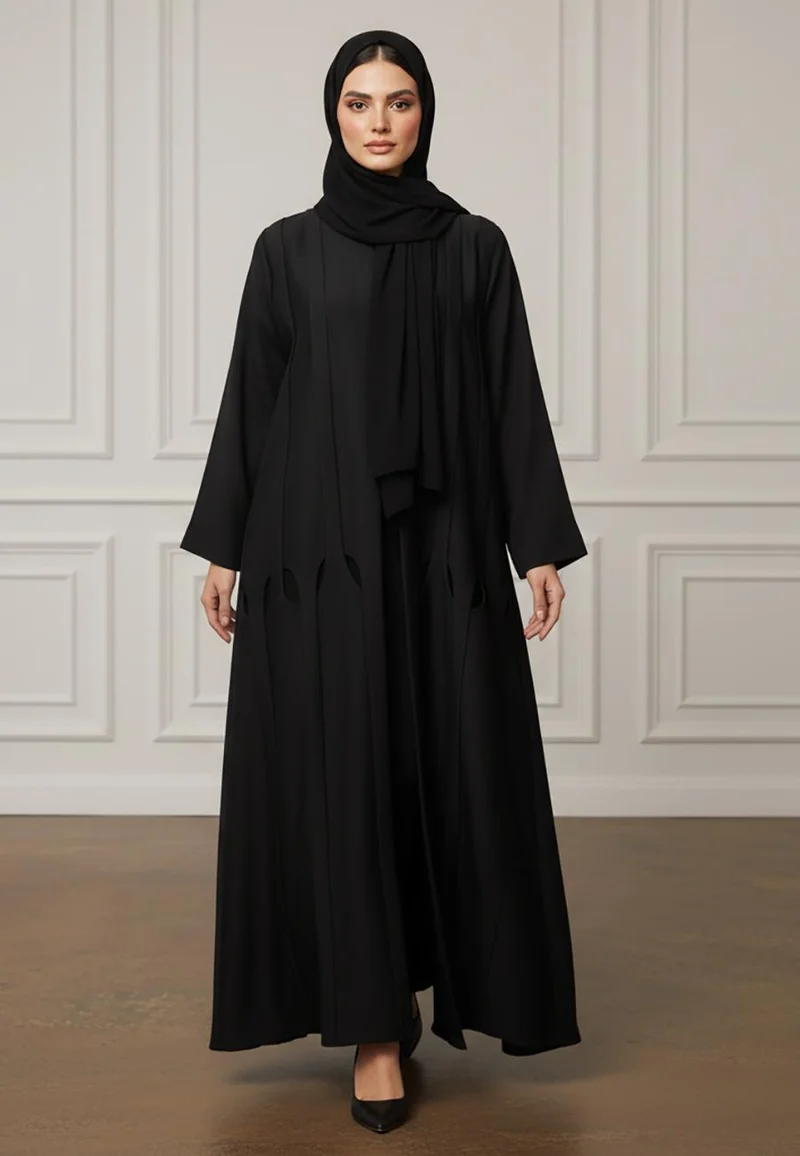 Geometric Panel Abaya-928