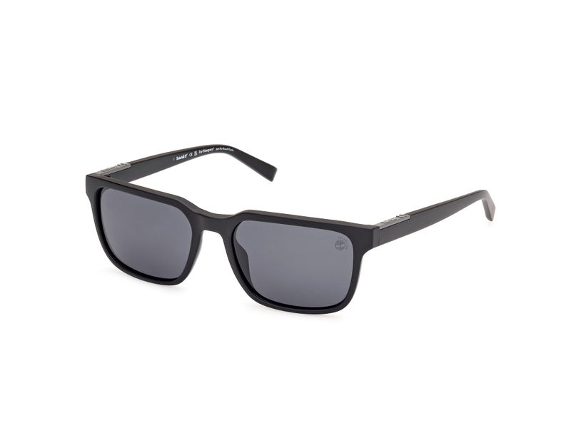 Timberland Men's Sunglasses, Matte black/Smoke Polarized - Image 1