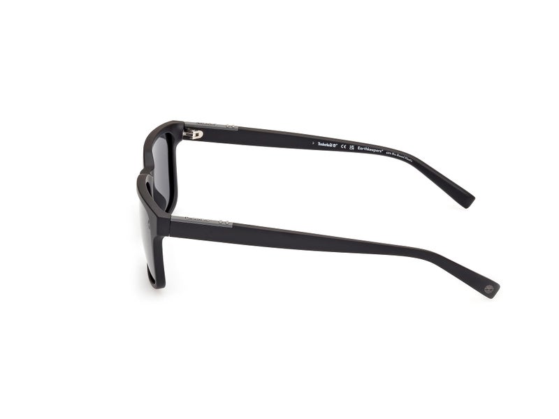 Timberland Men's Sunglasses, Matte black/Smoke Polarized - Image 2