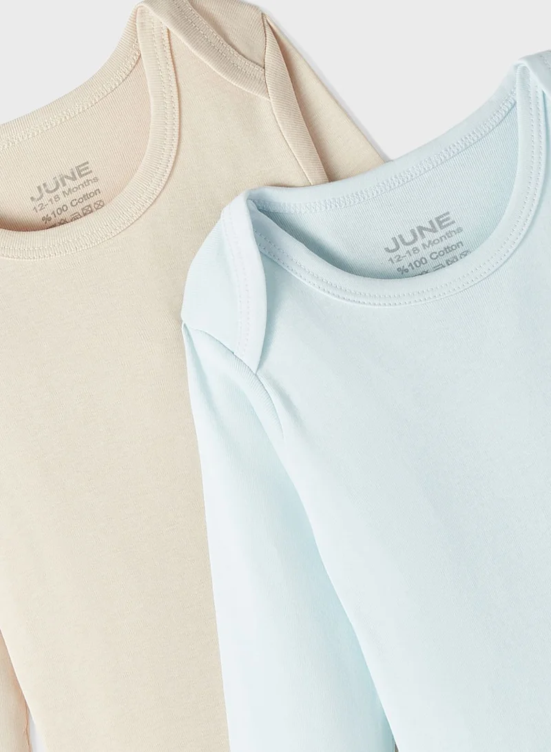 JUNE Infant 2 Pack Assorted Bodysuit