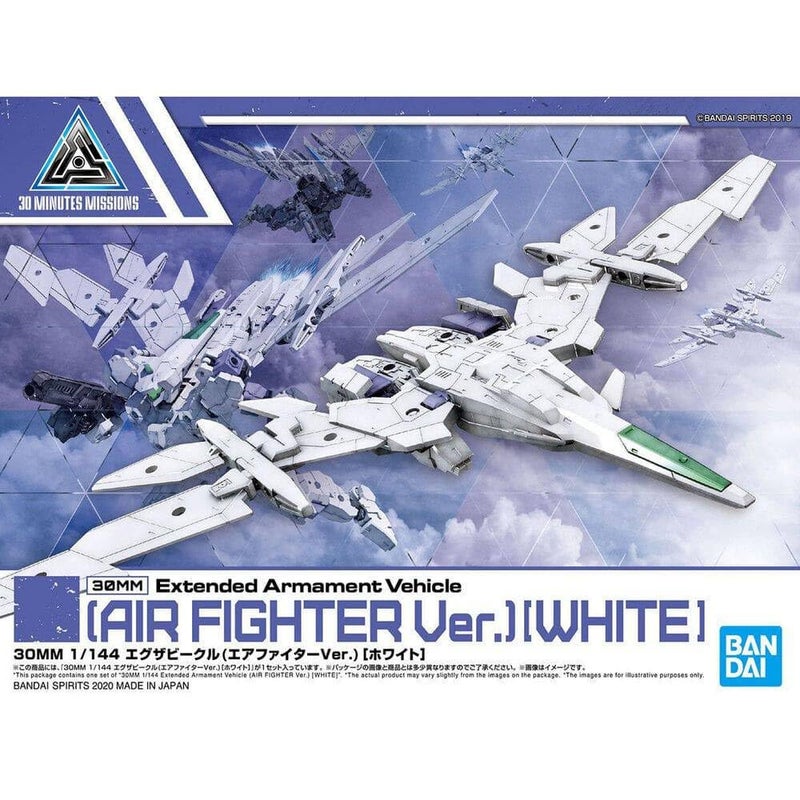 BANDAI SPIRITS Bandai Hobby 30 Minute Missions 01 Air Fighter White Bandai Spirits 30MM 1144 Model Kit Extended Armament Vehicle - Image 2