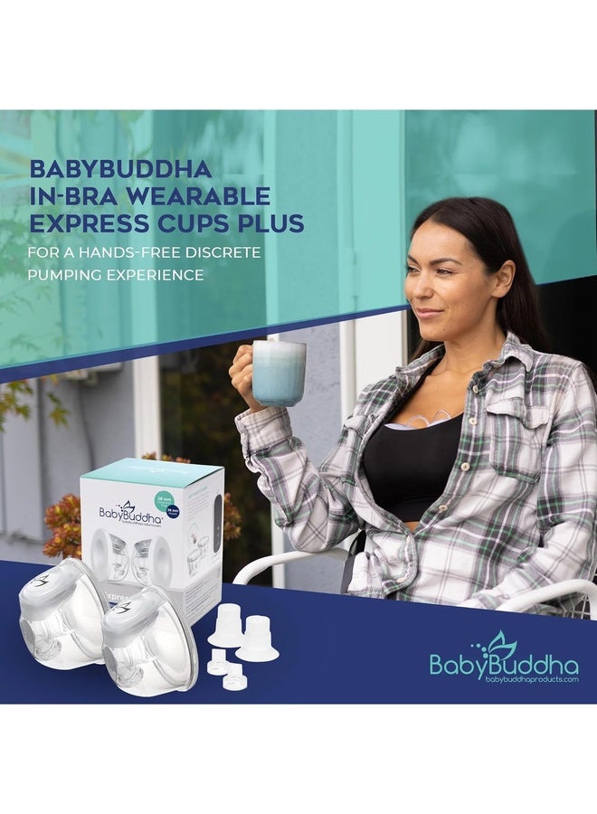 BabyBuddha Hands-Free Collection Cups – Wearable, Lightweight & Hospital-Grade Pumping (2-Pack, 22–24mm) - Image 3