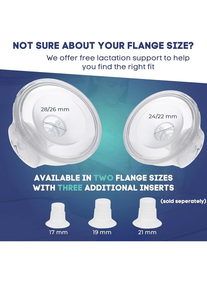 BabyBuddha Hands-Free Collection Cups – Wearable, Lightweight & Hospital-Grade Pumping (2-Pack, 22–24mm) - Image 4